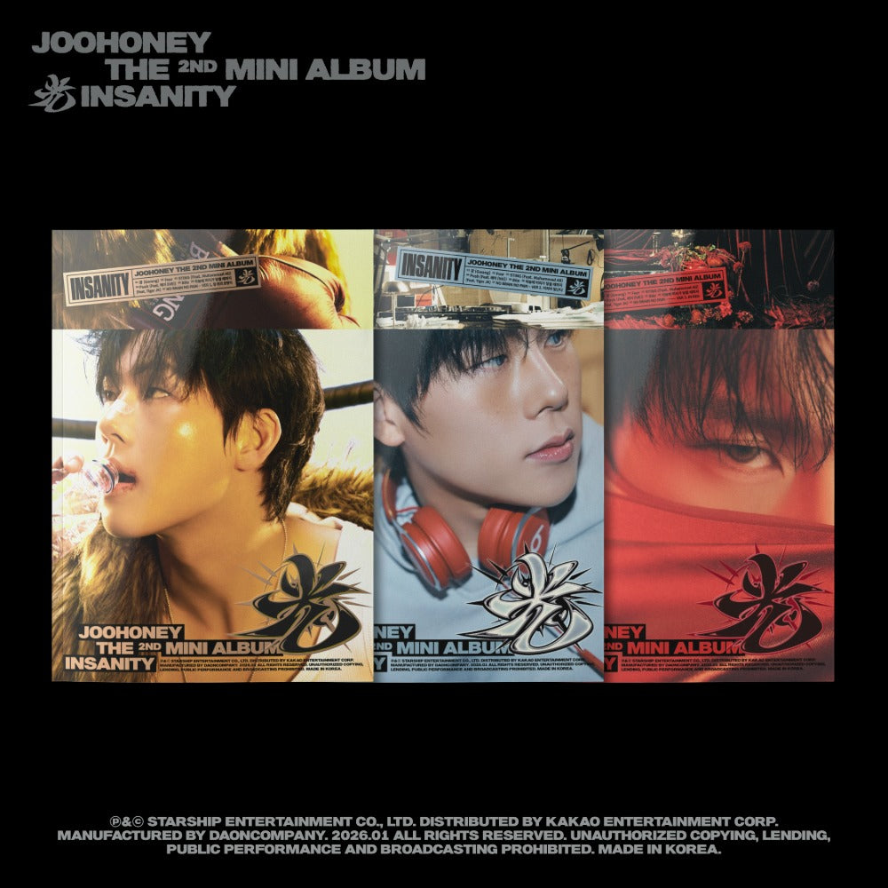 MONSTA X JOOHONEY - INSANITY 2ND MINI ALBUM STARSHIP GIFT STANDARD SET