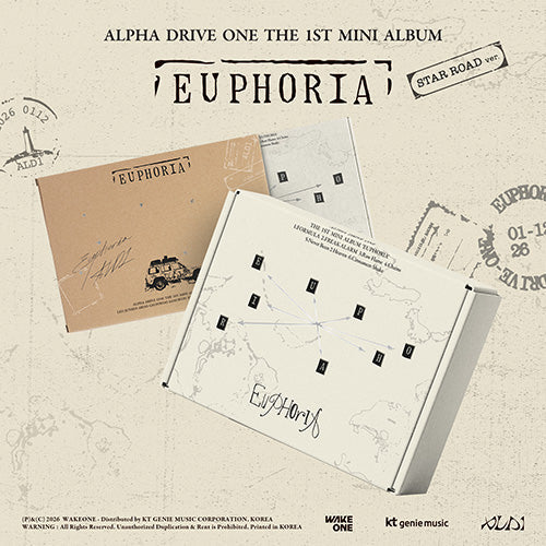 ALPHA DRIVE ONE - EUPHORIA 1ST MINI ALBUM HMV GIFT STAR ROAD VER - COKODIVE