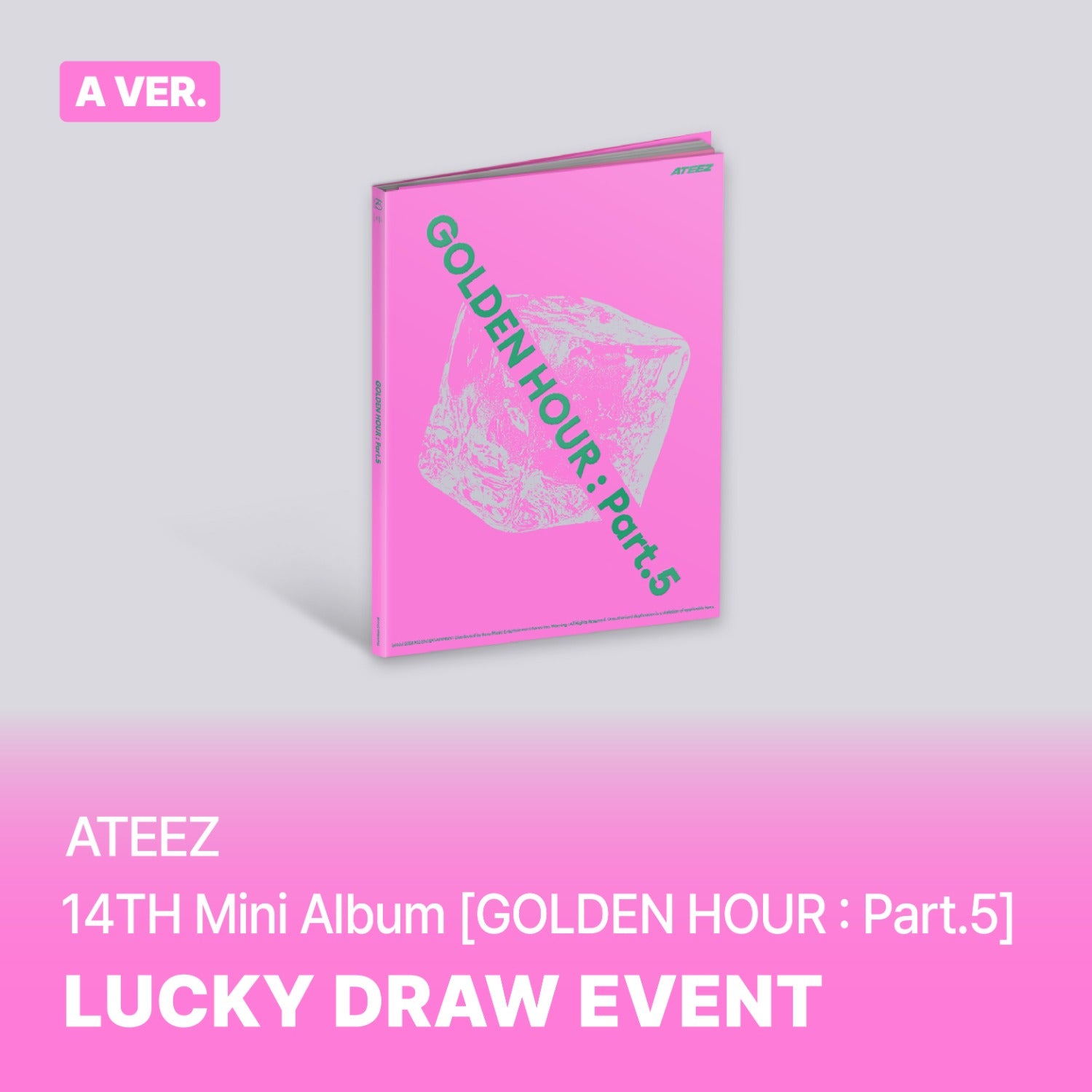 ATEEZ - GOLDEN HOUR : PART.5 14TH MINI ALBUM SOUNDWAVE LUCKY DRAW EVENT STANDARD A VER - COKODIVE