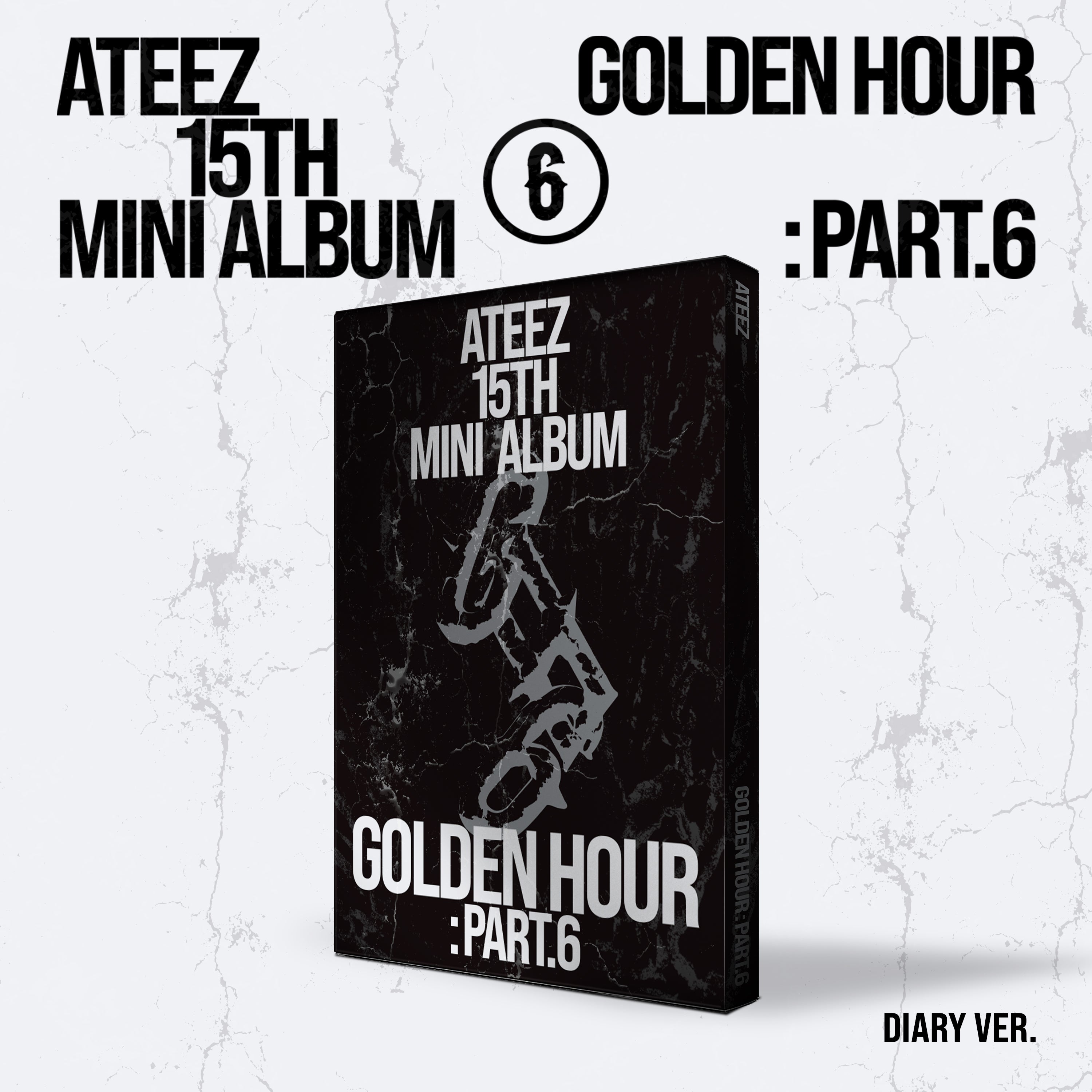 ATEEZ - GOLDEN HOUR : PART.6 15TH MINI ALBUM HMV GIFT STANDARD DIARY V