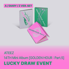 ATEEZ - GOLDEN HOUR : PART.5 14TH MINI ALBUM SOUNDWAVE LUCKY DRAW EVEN