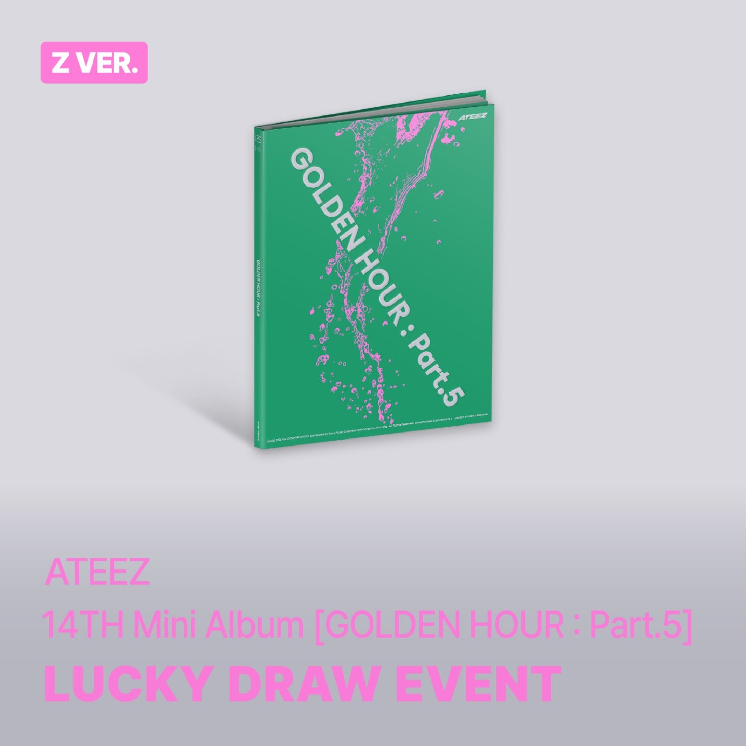 ATEEZ - GOLDEN HOUR : PART.5 14TH MINI ALBUM SOUNDWAVE LUCKY DRAW EVENT STANDARD Z VER - COKODIVE
