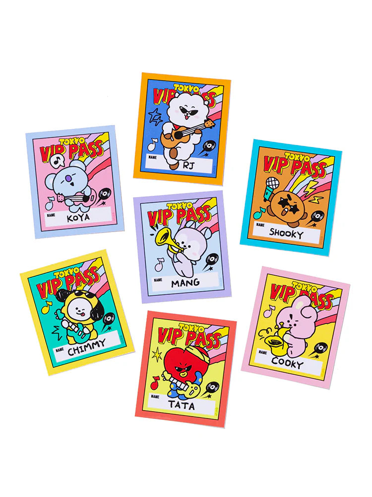 BT21 - WORLD VOYAGE JAPAN PASS STYLE STICKER SET - COKODIVE