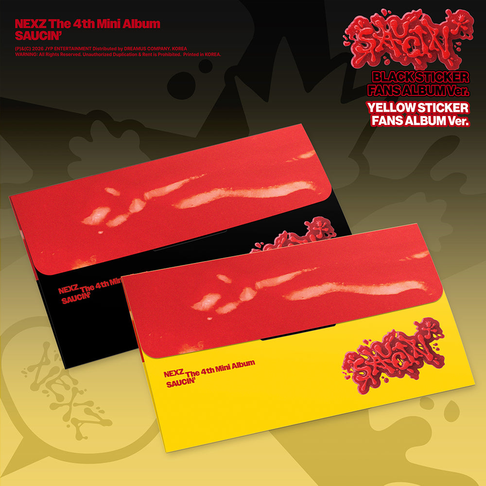 NEXZ - SAUCIN' 4TH MINI ALBUM STICKER FANS ALBUM VER SET