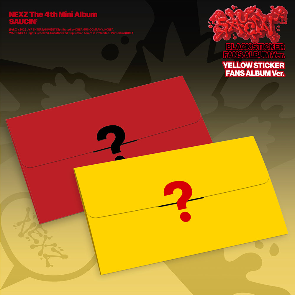 NEXZ - SAUCIN' 4TH MINI ALBUM STICKER FANS ALBUM VER SET - COKODIVE