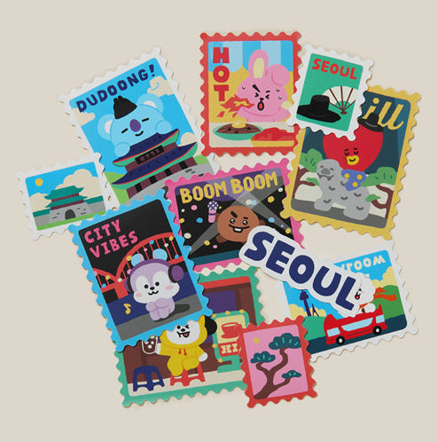 BT21 - SEOUL EDITION STICKER PACK - COKODIVE