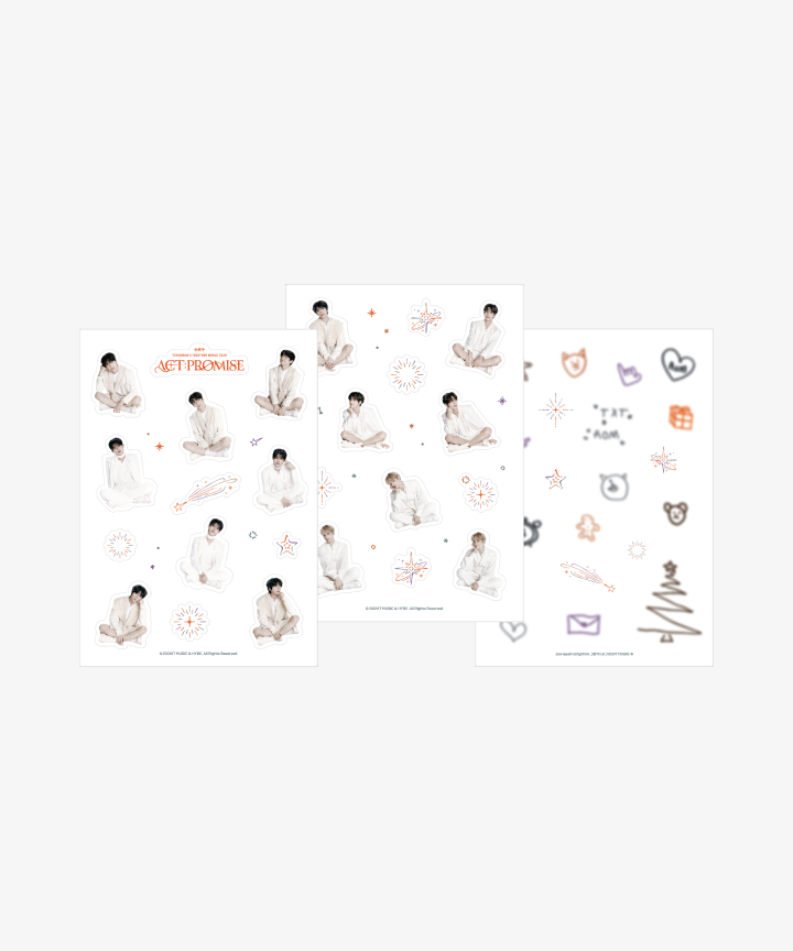 TXT - ACT : PROMISE WORLD TOUR OFFICIAL MD STICKER &amp; TATTOO STICKER SET - COKODIVE