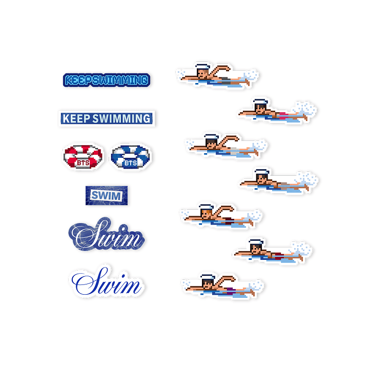 [2ND PRE-ORDER] BTS - SWIM OFFICIAL MD STICKER SET - COKODIVE