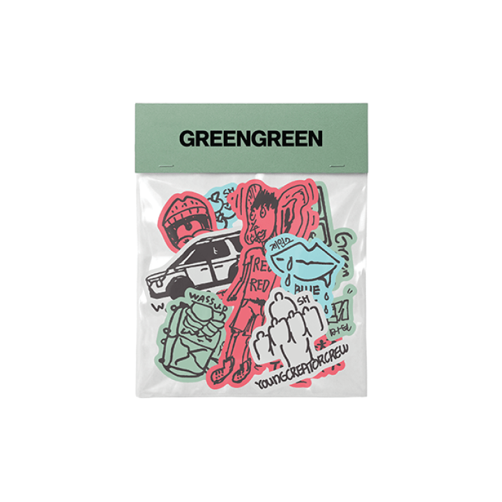 CORTIS - GRREENGREEN OFFICIAL MD STICKER SET - COKODIVE