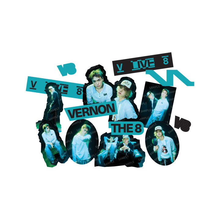 SEVENTEEN V8 - V8 LIVE TOUR OFFICIAL MD STICKER SET - COKODIVE