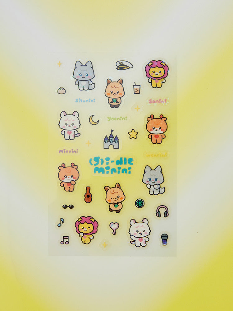 (G)-IDLE - MININI CLEAR STICKER VER 1 - COKODIVE