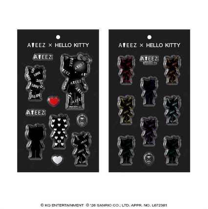 ATEEZ - ATEEZ X HELLO KITTY POP UP OFFICIAL MD 3D STICKER - COKODIVE