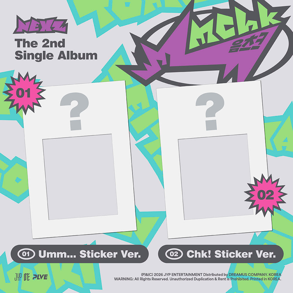 NEXZ - Mmchk 2ND SINGLE ALBUM STICKER VER SET - COKODIVE