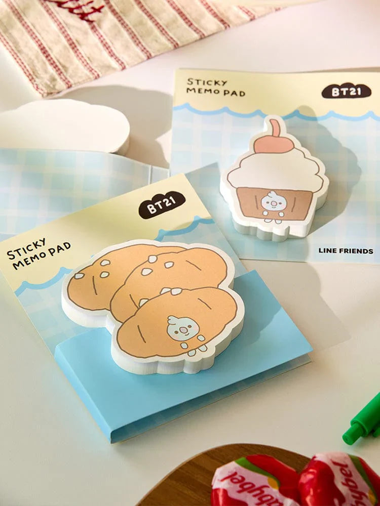 BT21 - BABY BAKERY SHOP MD STICKY MEMO NOTEPADS - COKODIVE