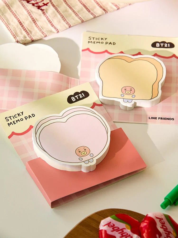 BT21 - BABY BAKERY SHOP MD STICKY MEMO NOTEPADS - COKODIVE