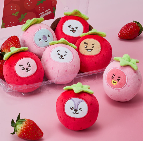 BT21 - STRAWBERRY PARTY STRESS BALL - COKODIVE