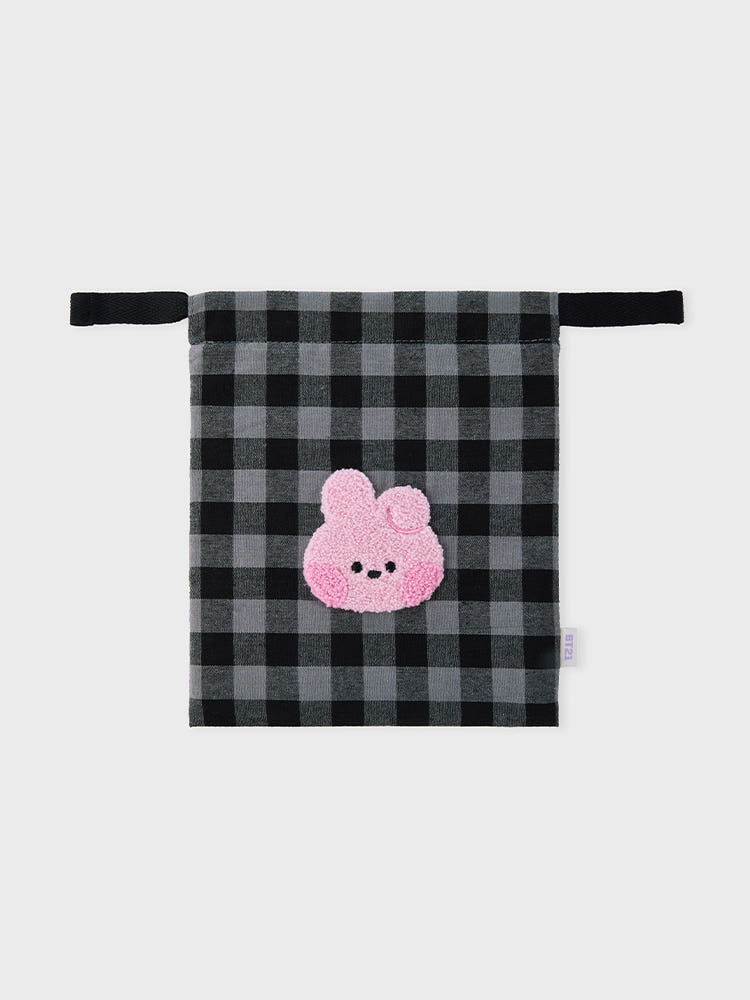BT21 - MININI BASIC CHECK STRING POUCH - COKODIVE