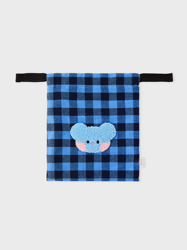 BT21 - MININI BASIC CHECK STRING POUCH - COKODIVE