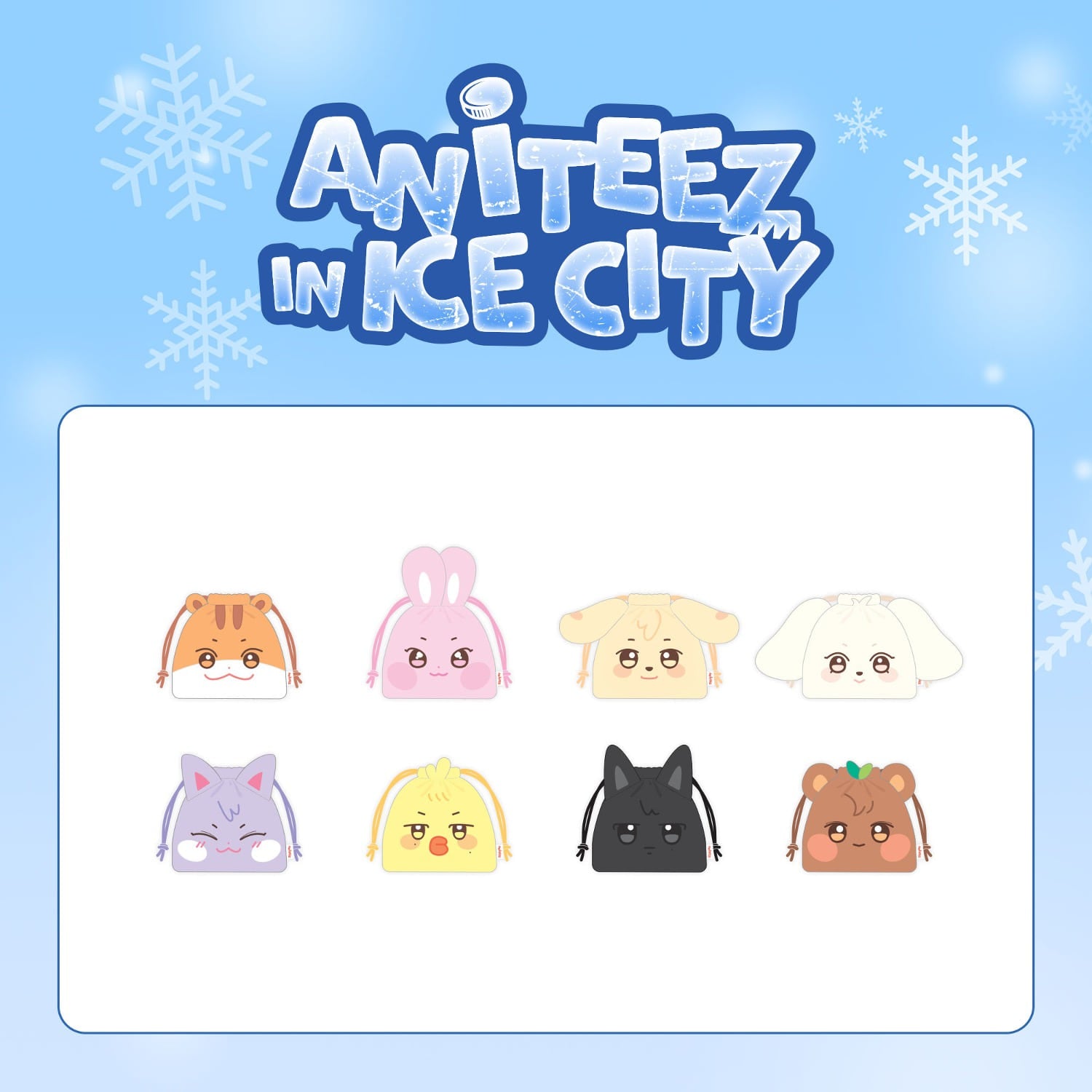 ATEEZ - ATEEZ X ANITEEZ IN ICE CITY OFFICIAL MD STRING POUCH