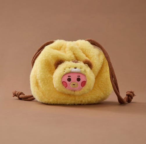 BT21 - BABY MORE FLUFFY FACE DOLL STRING POUCH - COKODIVE