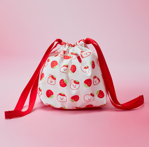 BT21 - STRAWBERRY PARTY STRING POUCH - COKODIVE