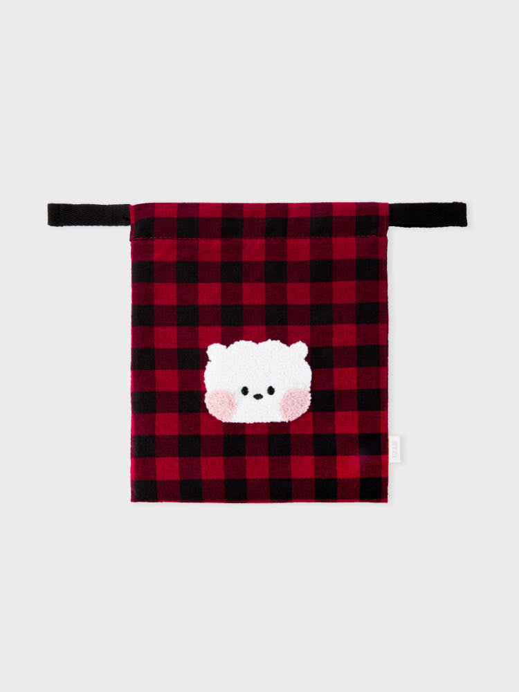 BT21 - MININI BASIC CHECK STRING POUCH