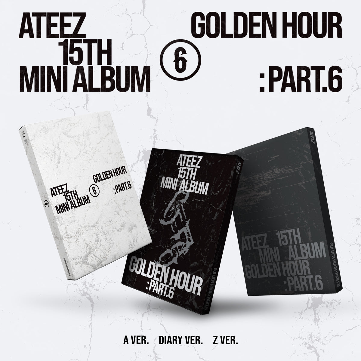 ATEEZ - GOLDEN HOUR : PART.6 15TH MINI ALBUM UNIVERSAL MUSIC GIFT STANDARD SET - COKODIVE