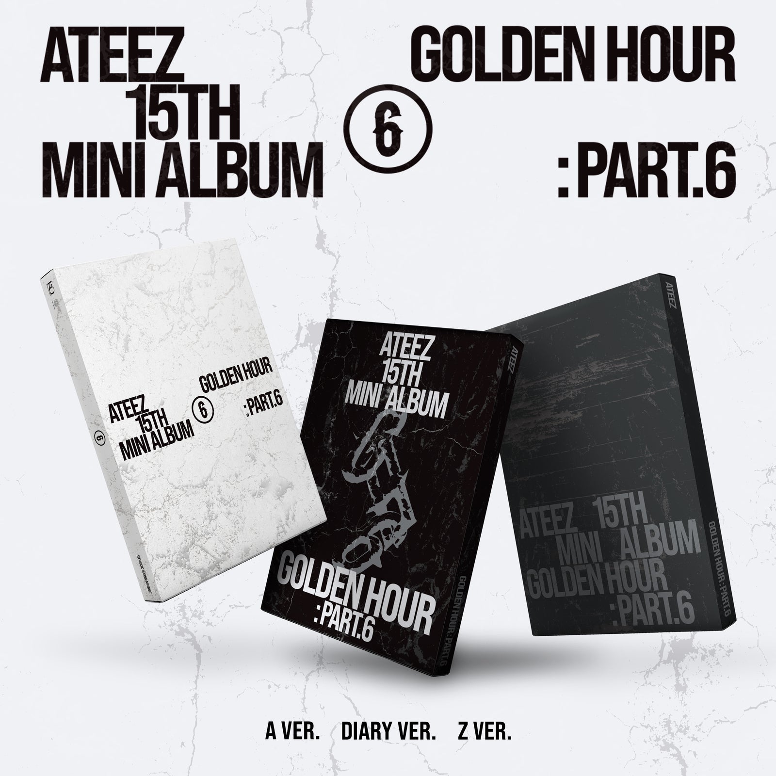 ATEEZ - GOLDEN HOUR : PART.6 15TH MINI ALBUM UNIVERSAL MUSIC GIFT STANDARD SET - COKODIVE