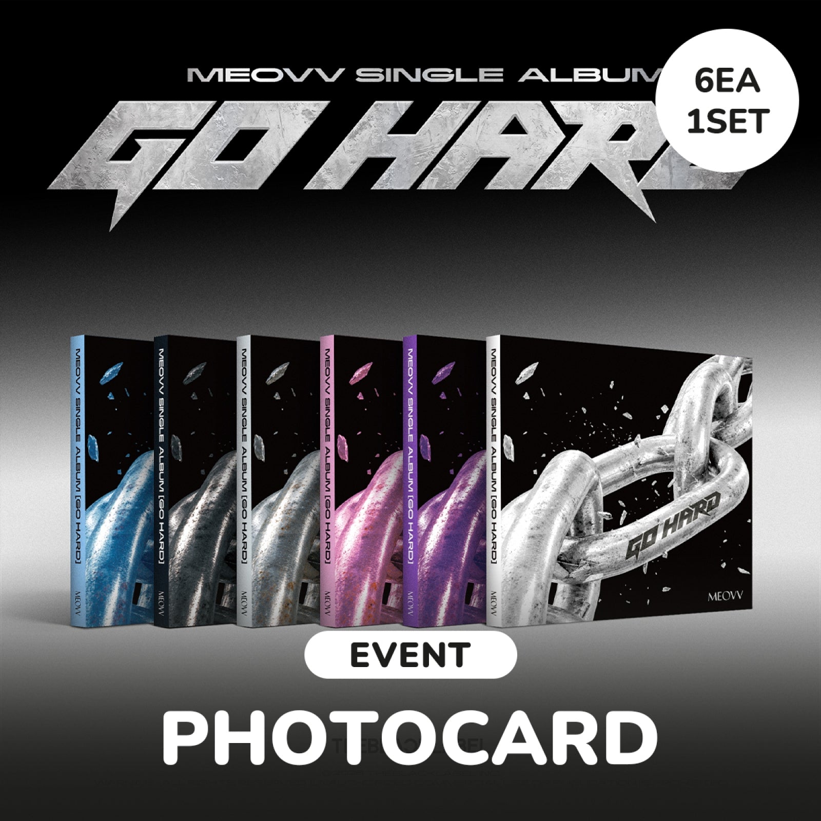 MEOVV - GO HARD SINGLE ALBUM WITHMUU GIFT PHOTOBOOK VER SET - COKODIVE