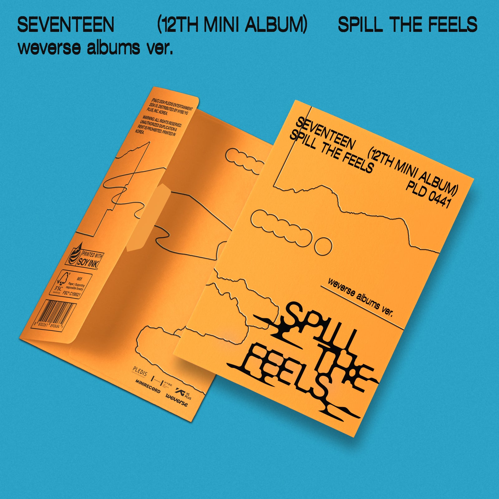 SEVENTEEN - SPILL THE FEELS 12TH MINI ALBUM WEVERSE ALBUMS VER