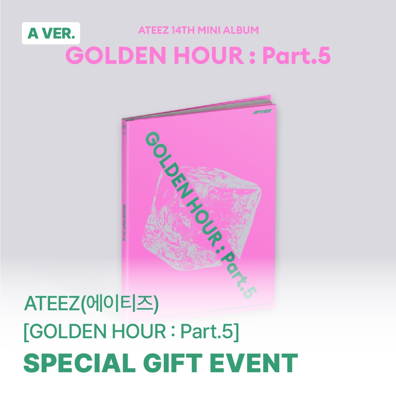 ATEEZ - GOLDEN HOUR : PART.5 14TH MINI ALBUM SOUNDWAVE GIFT STANDARD A VER