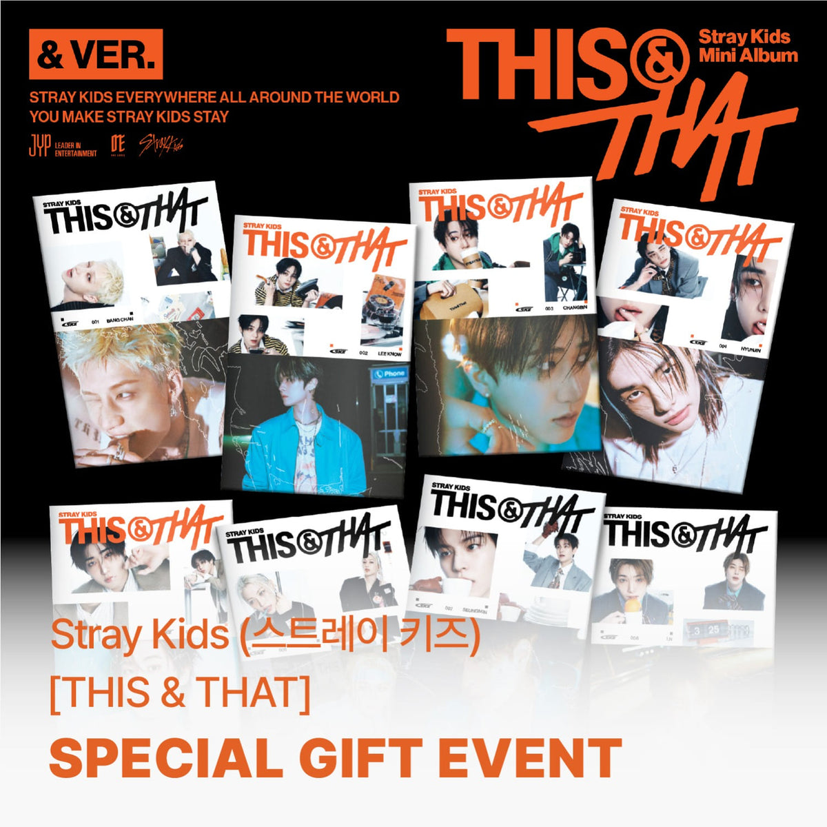 STRAY KIDS - THIS & THAT 10TH MINI ALBUM SOUNDWAVE GIFT & VER RANDOM