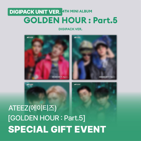 ATEEZ - GOLDEN HOUR : PART.5 14TH MINI ALBUM SOUNDWAVE GIFT DIGIPACK U