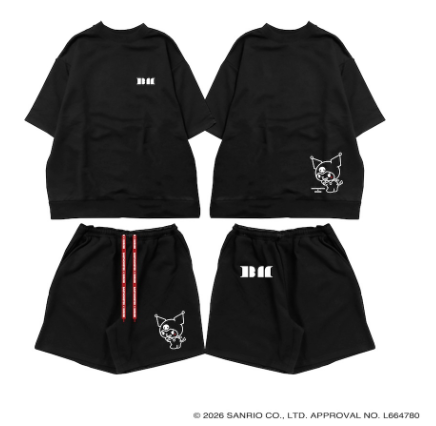 BABYMONSTER - BABAYMONSTER X KUROMI JAPAN OFFICIAL MD SWEAT SET UP (BLACK) - COKODIVE