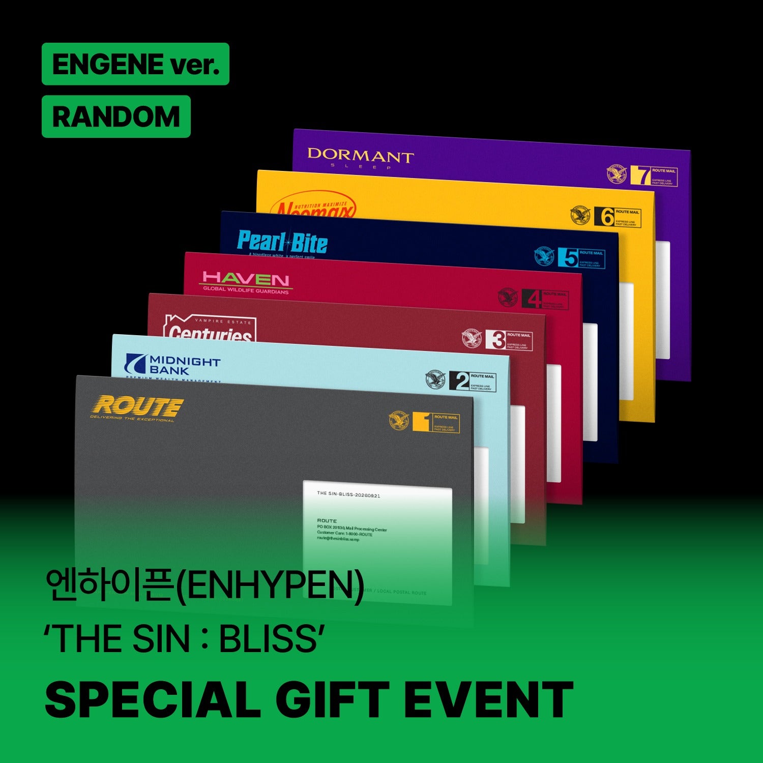ENHYPEN - THE SIN : BLISS 8TH MINI ALBUM SOUNDWAVE GIFT ENGENE VER RANDOM