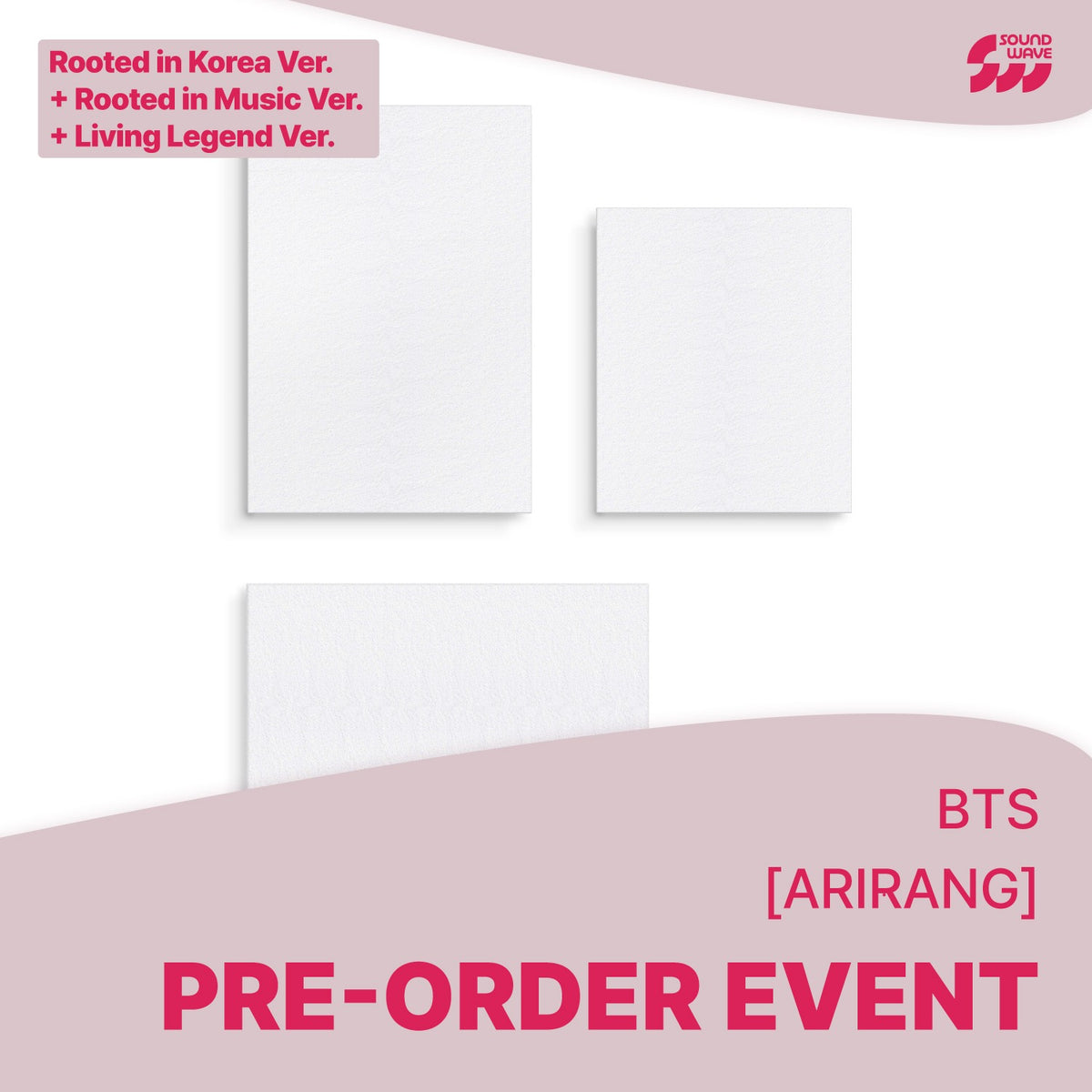 BTS - ARIRANG 5TH ALBUM SOUNDWAVE GIFT STANDARD SET + LIVING LEGEND VER SET