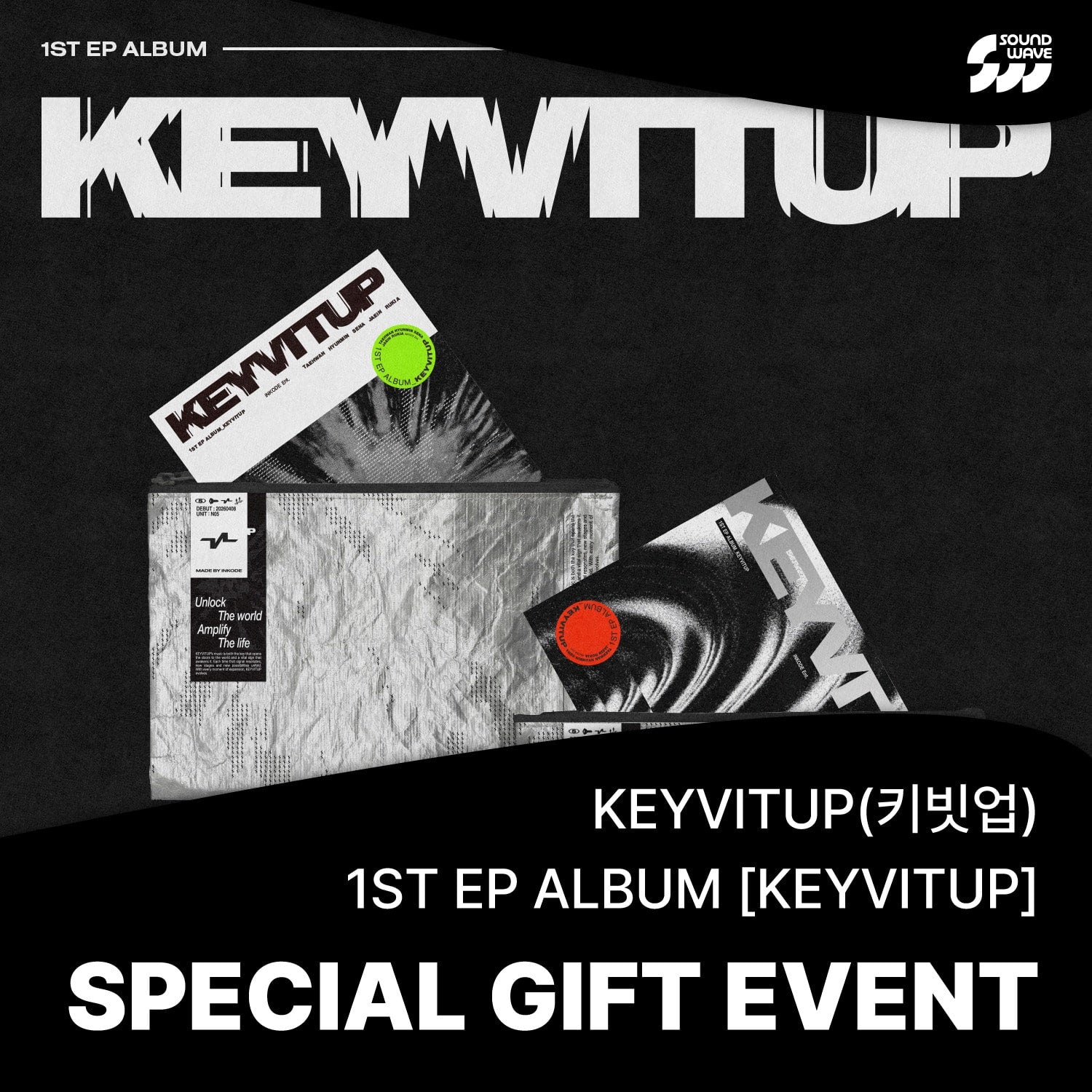 KEYVITUP - KEYVITUP 1ST EP ALBUM SOUNDWAVE GIFT STANDARD RANDOM - COKODIVE