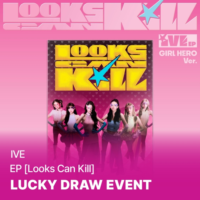 IVE - LOOKS CAN KILL EP ALBUM SOUNDWAVE LUCKY DRAW EVENT STANDARD GIRL HERO VER - COKODIVE