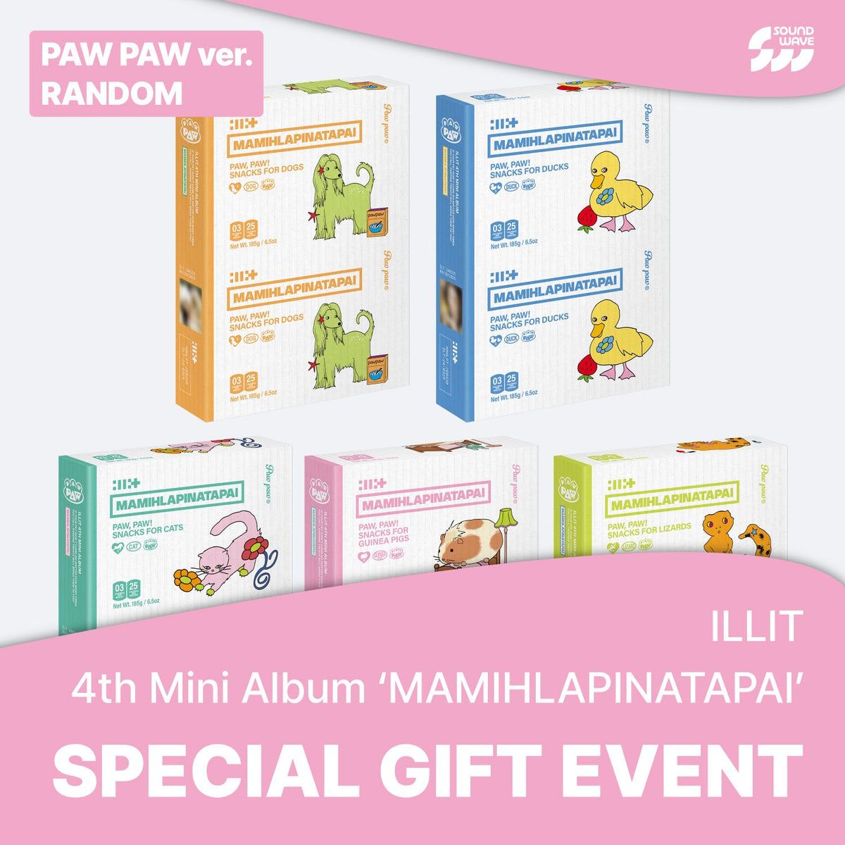 ILLIT - MAMIHLAPINATAPAI 4TH MINI ALBUM SOUNDWAVE GIFT PAW PAW VER RANDOM - COKODIVE