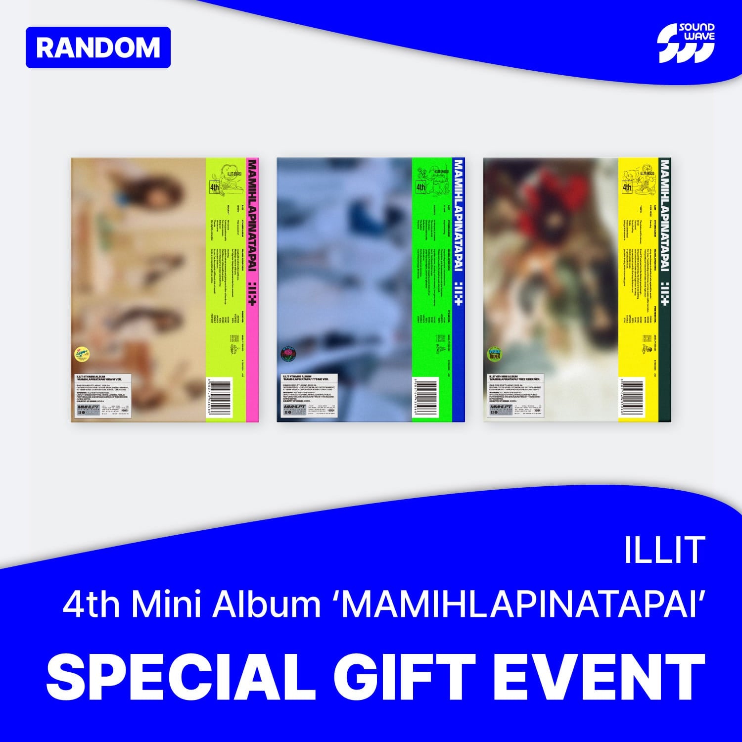 ILLIT - MAMIHLAPINATAPAI 4TH MINI ALBUM SOUNDWAVE GIFT STANDARD RANDOM - COKODIVE