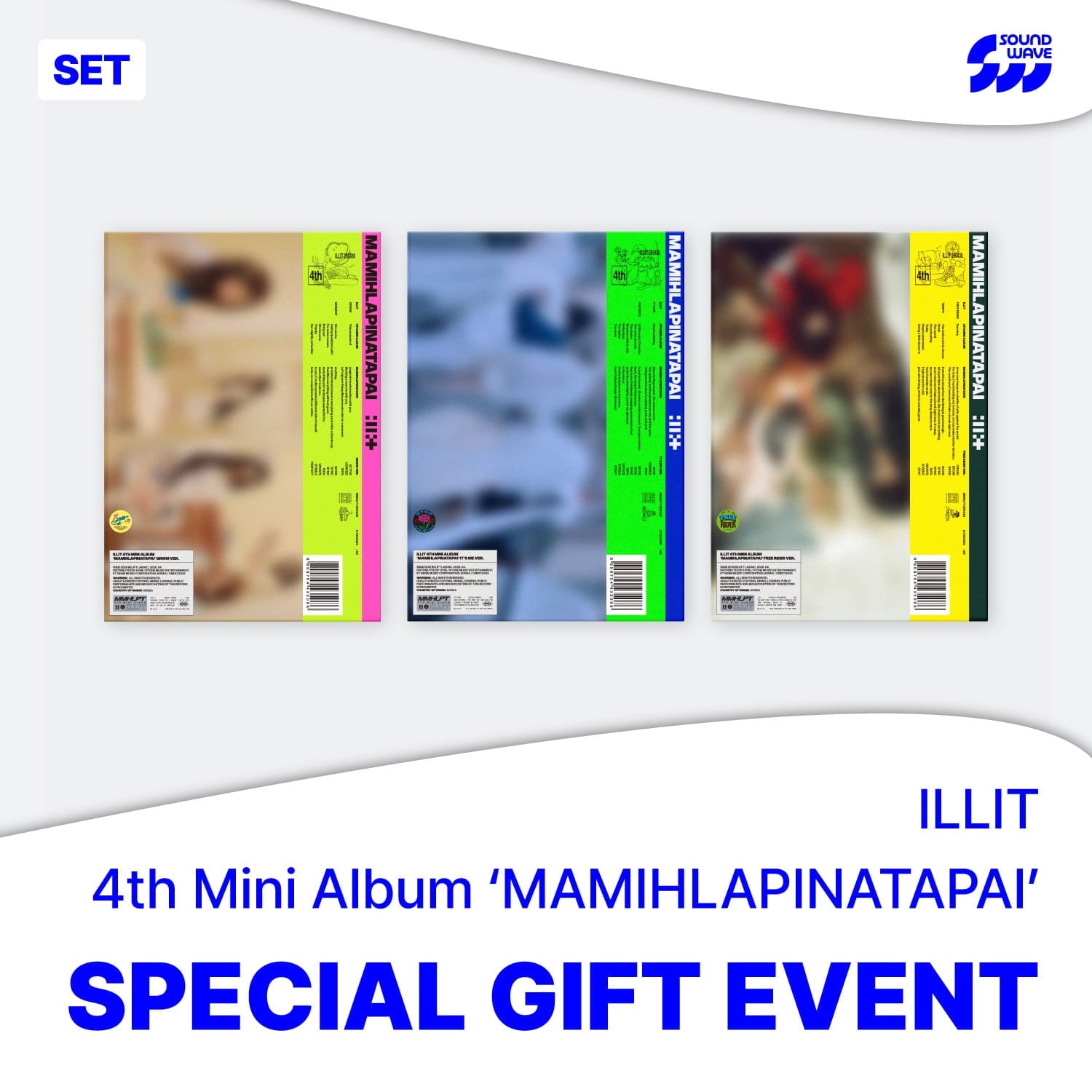 ILLIT - MAMIHLAPINATAPAI 4TH MINI ALBUM SOUNDWAVE GIFT STANDARD SET - COKODIVE
