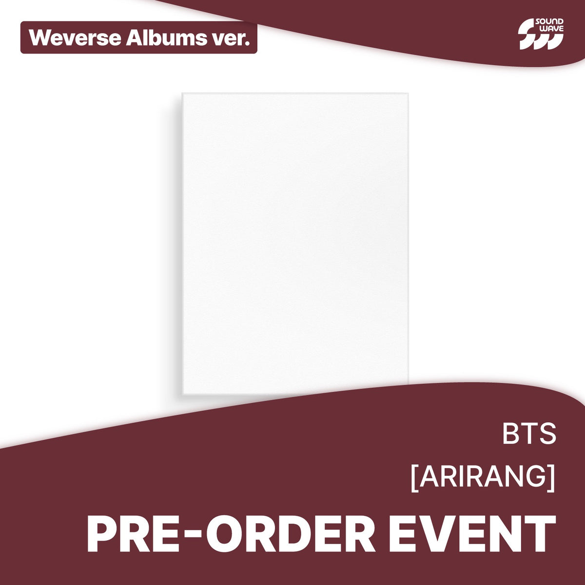 BTS - ARIRANG 5TH ALBUM SOUNDWAVE GIFT WEVERSE ALBUM VER