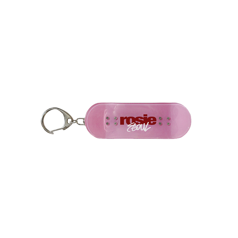 ROSE - ROSIE ENCORE POP-UP OFFICIAL MD SKATEBOARD KEYRING SEOUL EDITION PINK - COKODIVE