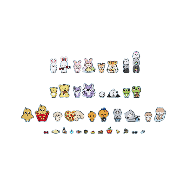 SEVENTEEN - MINITEEN OFFICIAL MD STICKER SET - COKODIVE