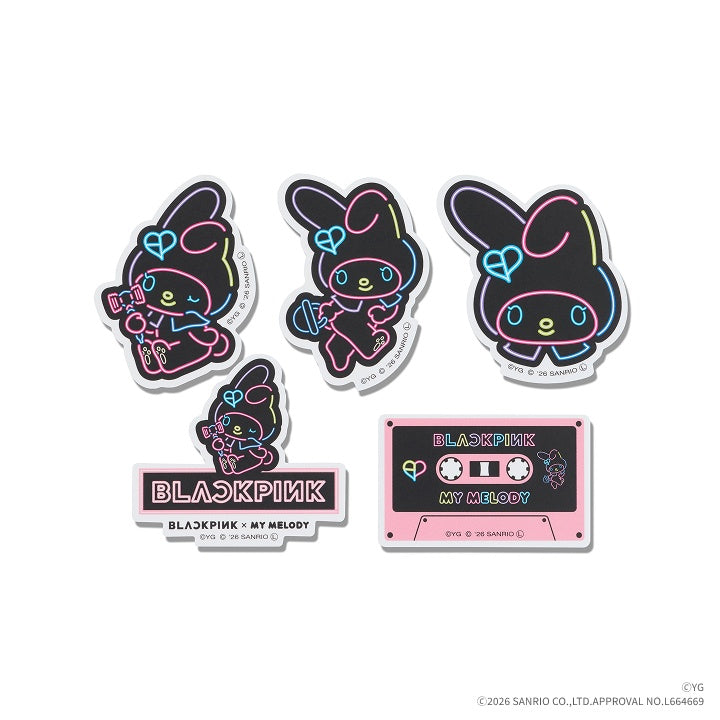BLACKPINK - BLACKPINK X MY MELODY OFFICIAL MD NEON STICKER SET - COKODIVE