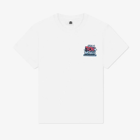STRAY KIDS - SKZ TOY WORLD FAN CONNECTING 2024 OFFICIAL MD T-SHIRT WHITE - COKODIVE