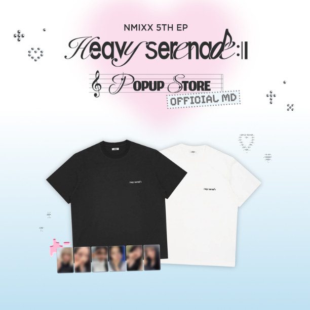 NMIXX - HEAVY SERENADE POP UP STORE OFFICIAL MD T-SHIRT - COKODIVE