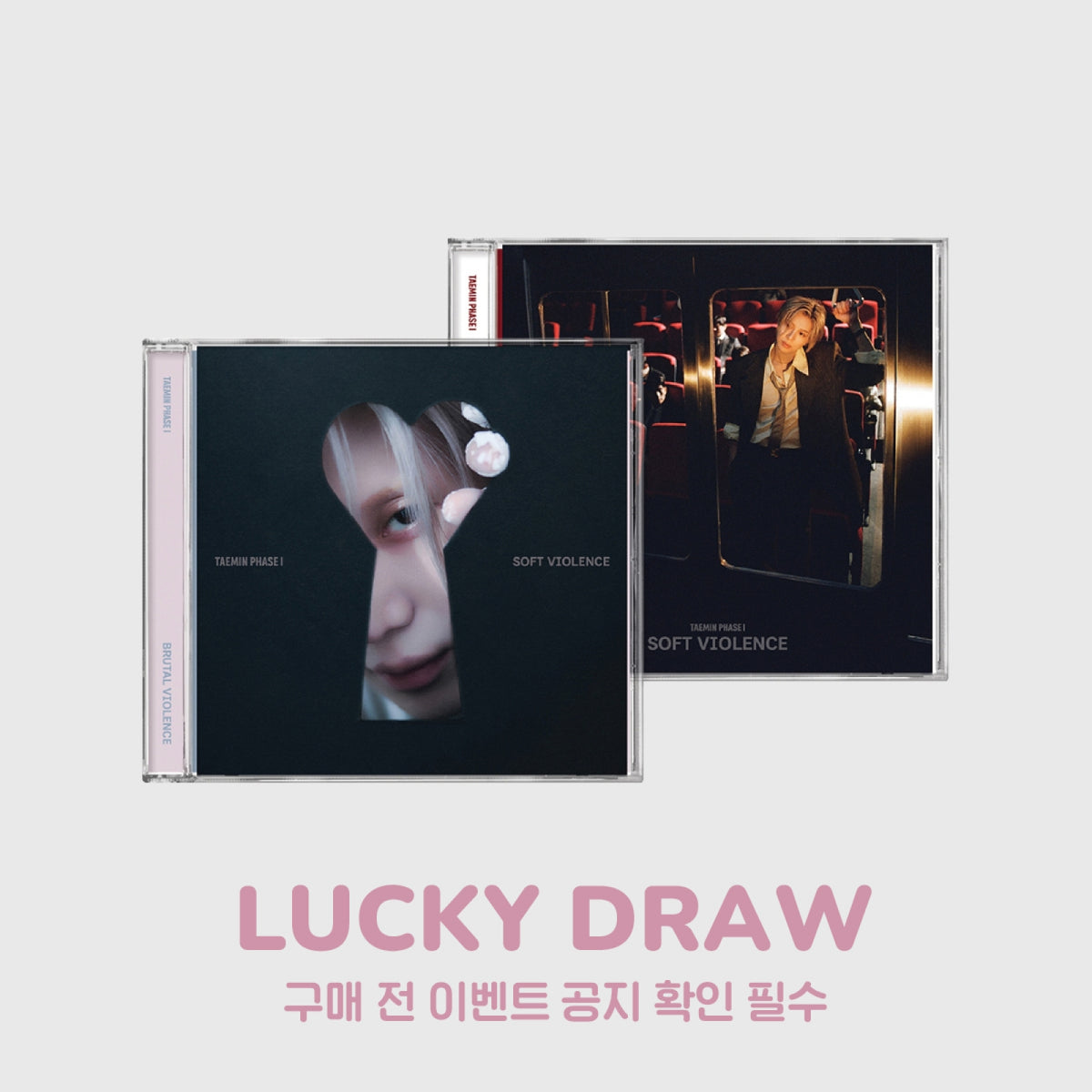 TAEMIN - PHASE 1 : SOFT VIOLENCE ALBUM WITHMUU LUCKY DRAW EVENT JEWEL VER RANDOM - COKODIVE