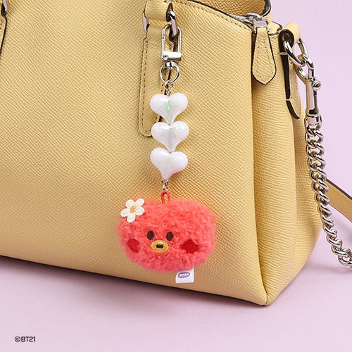 BT21 - MININI BEADS PLUSH KEYRING FACE - COKODIVE