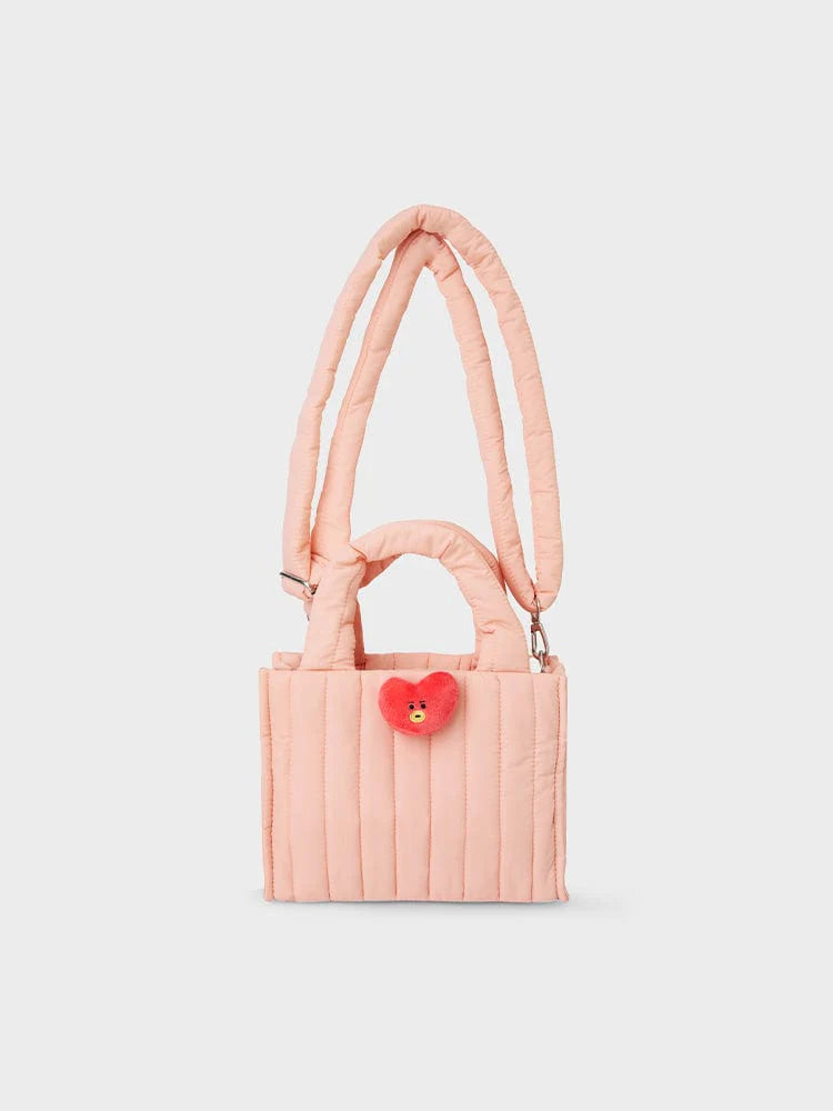 BT21 - QUILTED BAG WITH FACE PLUSH BADGE WINTED EDITION